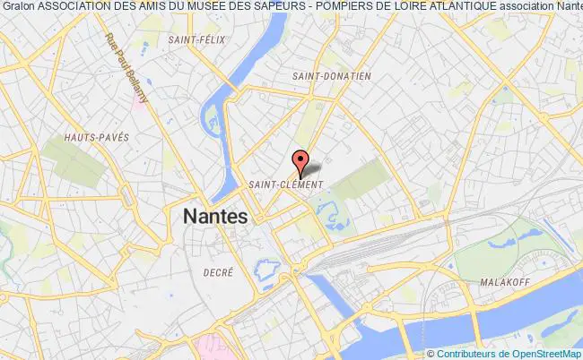 plan association Association Des Amis Du Musee Des Sapeurs - Pompiers De Loire Atlantique Nantes