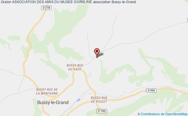 plan association Association Des Amis Du Musee Gorsline Bussy-le-Grand