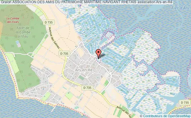 plan association Association Des Amis Du Patrimoine Maritime Navigant Rhetais Ars-en-Ré
