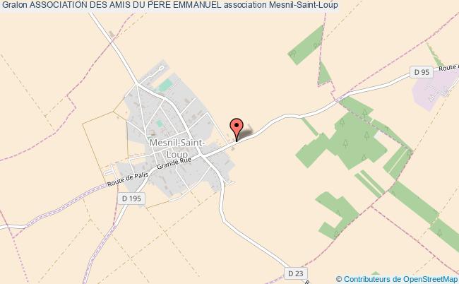 plan association Association Des Amis Du Pere Emmanuel Mesnil-Saint-Loup