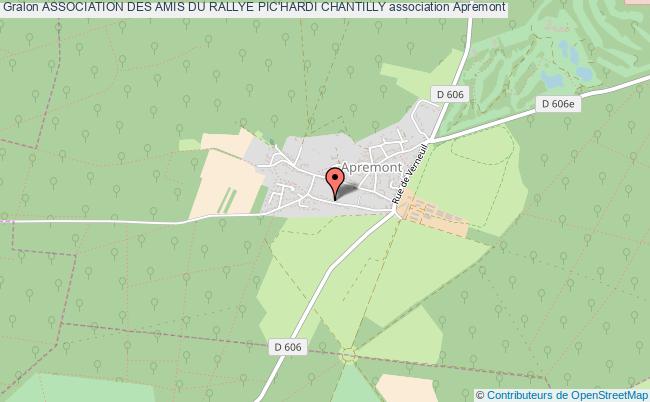 plan association Association Des Amis Du Rallye Pic'hardi Chantilly Apremont