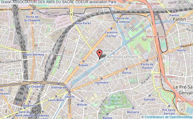 plan association Association Des Amis Du Sacre Coeur Paris