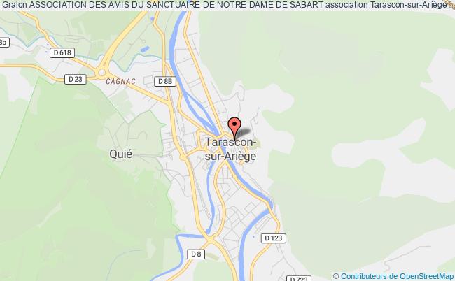 plan association Association Des Amis Du Sanctuaire De Notre Dame De Sabart Tarascon-sur-Ariège