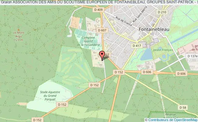 plan association Association Des Amis Du Scoutisme Europeen De Fontainebleau, Groupes Saint-patrick - Saint-hubert Fontainebleau