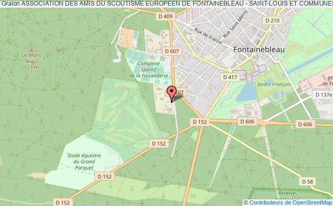 plan association Association Des Amis Du Scoutisme Europeen De Fontainebleau - Saint-louis Et Communes Avoisinantes Fontainebleau