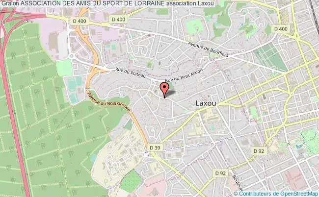 plan association Association Des Amis Du Sport De Lorraine Laxou