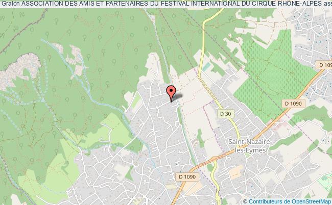 plan association Association Des Amis Et Partenaires Du Festival International Du Cirque Rhone-alpes Saint-Ismier