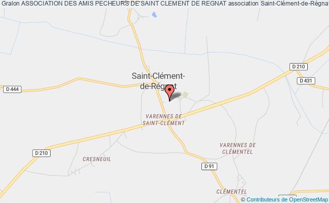 plan association Association Des Amis Pecheurs De Saint Clement De Regnat Saint-Clément-de-Régnat