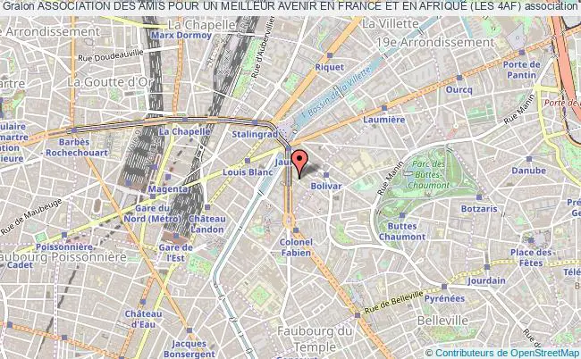 plan association Association Des Amis Pour Un Meilleur Avenir En France Et En Afrique (les 4af) Paris