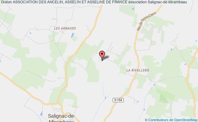 plan association Association Des Ancelin, Asselin Et Asseline De France Salignac-de-Mirambeau