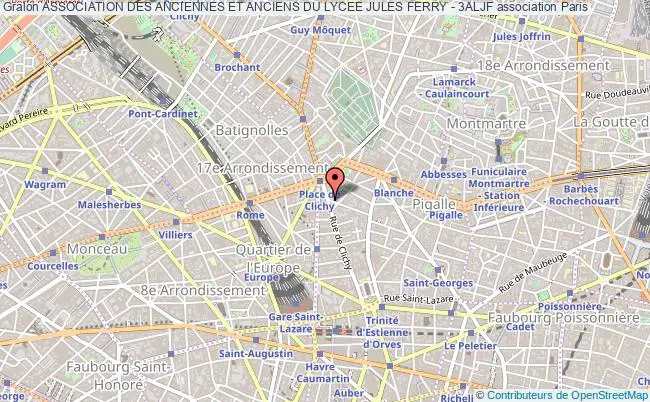 plan association Association Des Anciennes Et Anciens Du Lycee Jules Ferry - 3aljf Paris