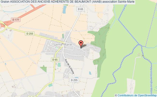 plan association Association Des Anciens AdhÉrents De Beaumont (aaab) Sainte-Marie