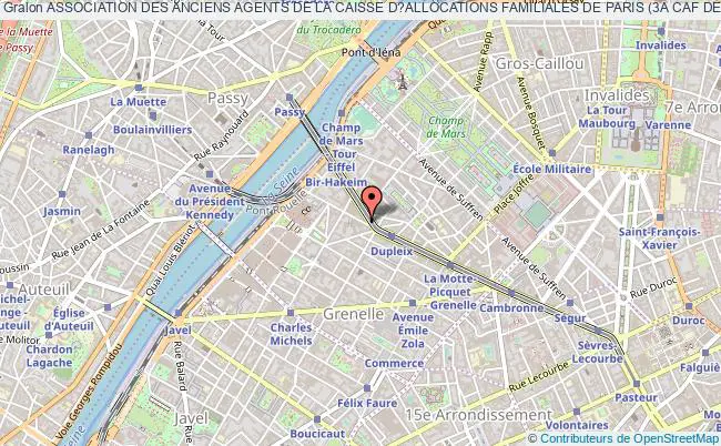plan association Association Des Anciens Agents De La Caisse D?allocations Familiales De Paris (3a Caf De Paris) Paris Cedex 15