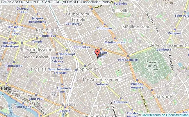 plan association Association Des Anciens (alumni Ci) Paris
