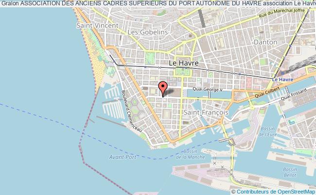 plan association Association Des Anciens Cadres Superieurs Du Port Autonome Du Havre Le Havre