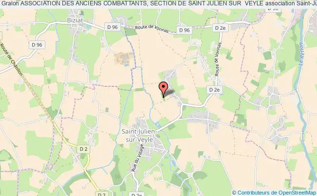 plan association Association Des Anciens Combattants, Section De Saint Julien Sur  Veyle Saint-Julien-sur-Veyle