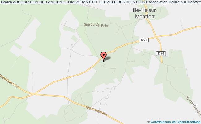 plan association Association Des Anciens Combattants D' Illeville Sur Montfort Illeville-sur-Montfort