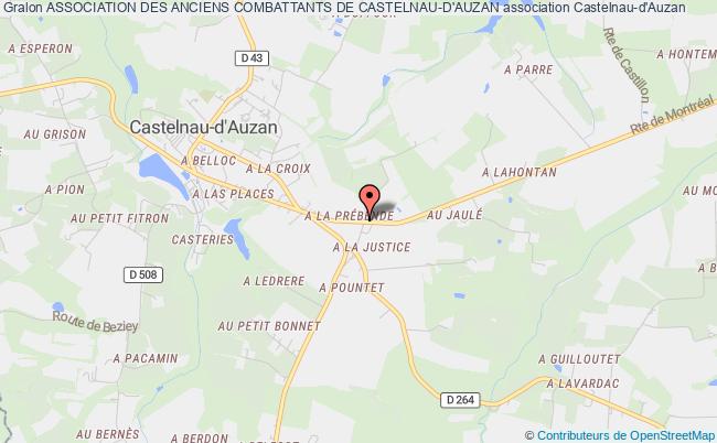 plan association Association Des Anciens Combattants De Castelnau-d'auzan Castelnau-d'Auzan