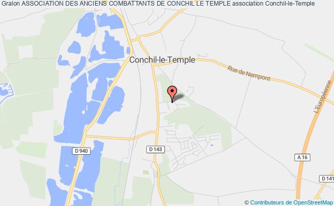 plan association Association Des Anciens Combattants De Conchil Le Temple Conchil-le-Temple