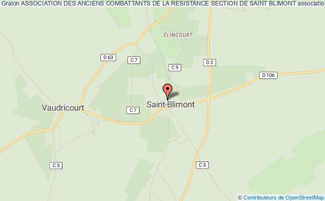 plan association Association Des Anciens Combattants De La Resistance Section De Saint Blimont Saint-Blimont