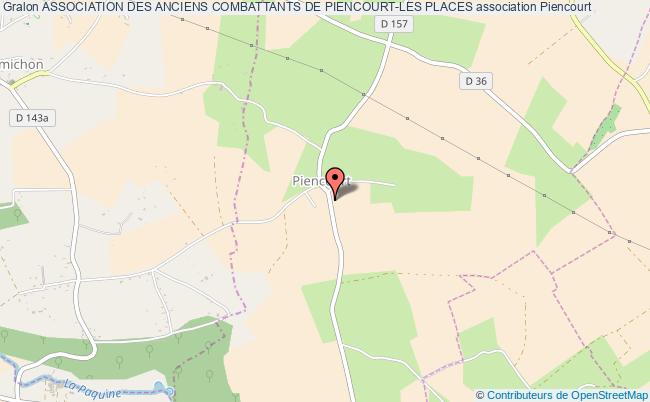 plan association Association Des Anciens Combattants De Piencourt-les Places Piencourt