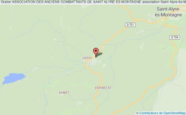 plan association Association Des Anciens Combattants De Saint Alyre Es Montagne Saint-Alyre-ès-Montagne