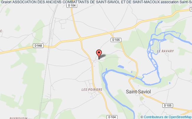 plan association Association Des Anciens Combattants De Saint-saviol Et De Saint-macoux Saint-Saviol