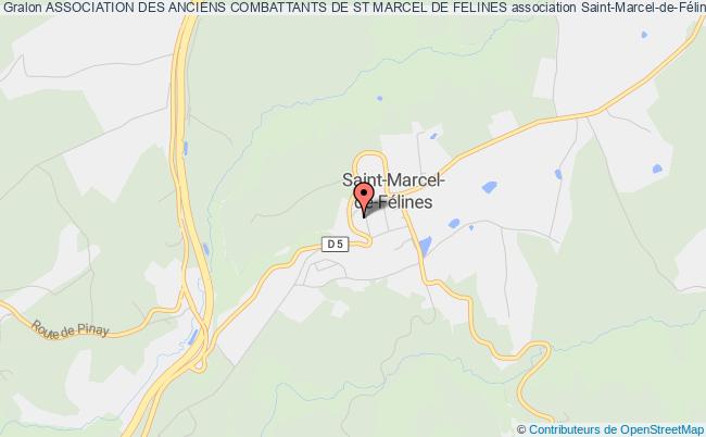 plan association Association Des Anciens Combattants De St Marcel De Felines Saint-Marcel-de-Félines
