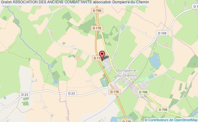 plan association Association Des Anciens Combattants Dompierre-du-Chemin