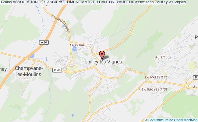 plan association Association Des Anciens Combattants Du Canton D'audeux Pouilley-les-Vignes