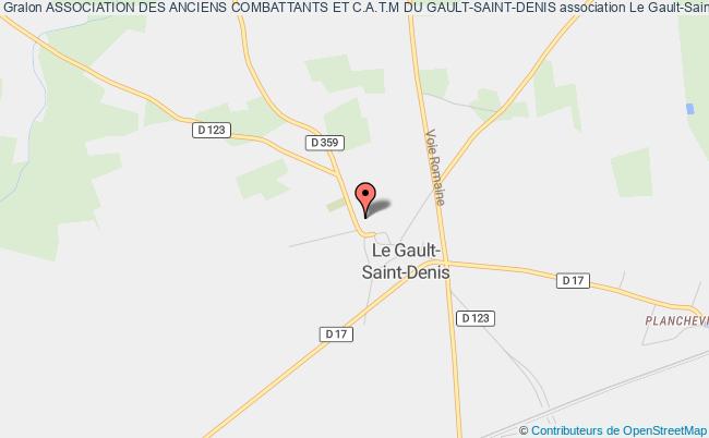 plan association Association Des Anciens Combattants Et C.a.t.m Du Gault-saint-denis Le    Gault-Saint-Denis