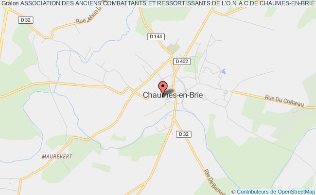 plan association Association Des Anciens Combattants Et Ressortissants De L'o.n.a.c.de Chaumes-en-brie Chaumes-en-Brie
