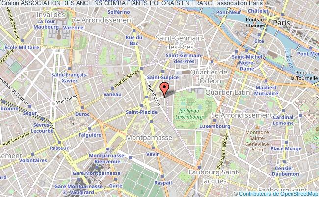 plan association Association Des Anciens Combattants Polonais En France Paris