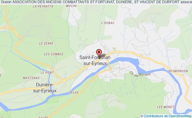 ASSOCIATION DES ANCIENS COMBATTANTS ST FORTUNAT, DUNIÈRE, ST VINCENT DE DURFORT