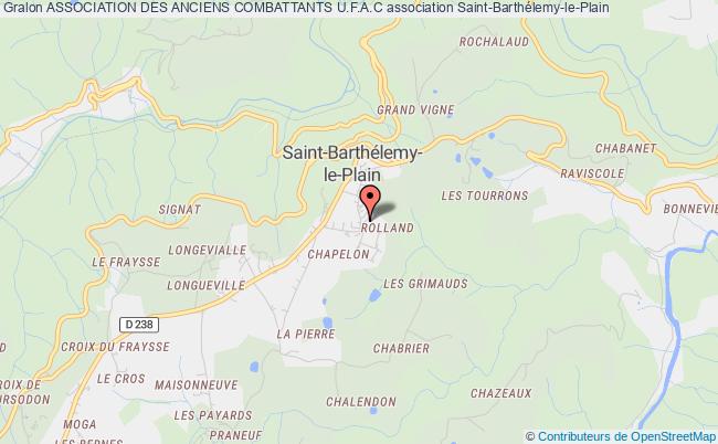plan association Association Des Anciens Combattants U.f.a.c Saint-Barthélemy-le-Plain