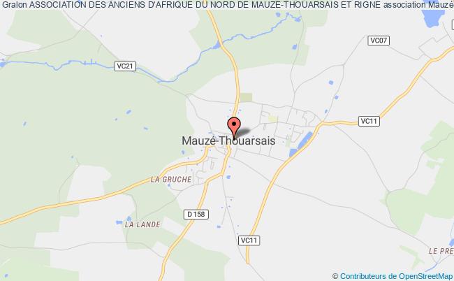 plan association Association Des Anciens D'afrique Du Nord De Mauze-thouarsais Et Rigne Thouars