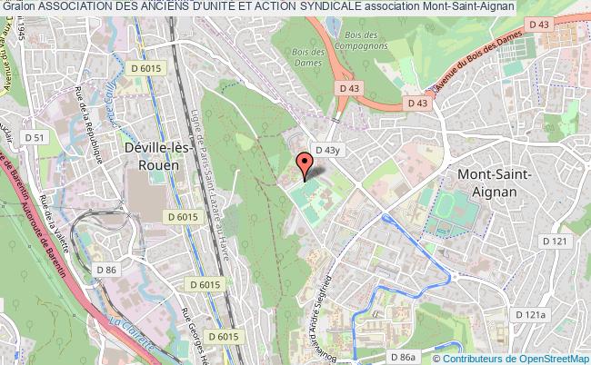 plan association Association Des Anciens D'unitÉ Et Action Syndicale Mont-Saint-Aignan