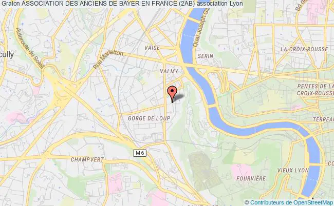 plan association Association Des Anciens De Bayer En France (2ab) Lyon 9e Arrondissement