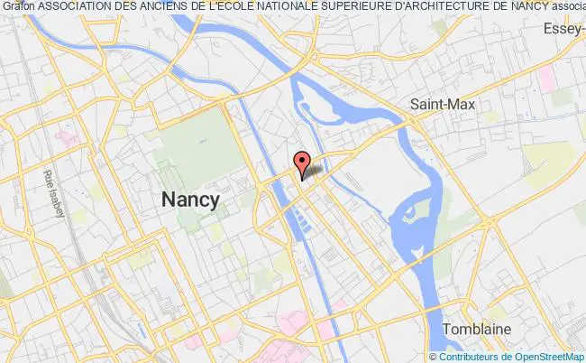 plan association Association Des Anciens De L'ecole Nationale Superieure D'architecture De Nancy Nancy