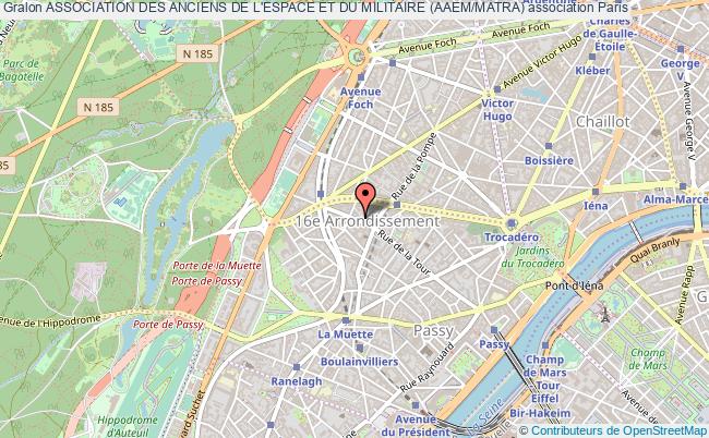 plan association Association Des Anciens De L'espace Et Du Militaire (aaem/matra) Paris