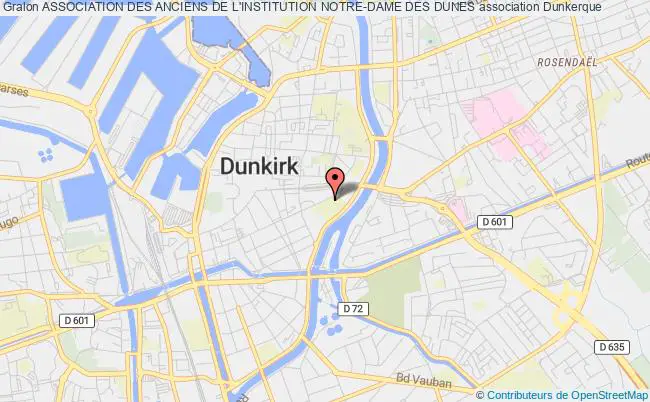 plan association Association Des Anciens De L'institution Notre-dame Des Dunes Dunkerque