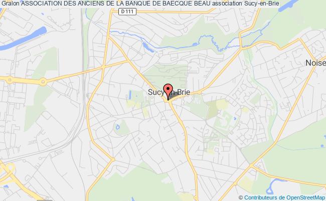plan association Association Des Anciens De La Banque De Baecque Beau Sucy-en-Brie