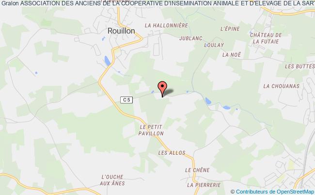 plan association Association Des Anciens De La Cooperative D'insemination Animale Et D'elevage De La Sarthe Et Du Loir Et Cher Rouillon