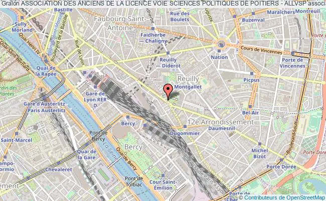 plan association Association Des Anciens De La Licence Voie Sciences Politiques De Poitiers - Allvsp Paris
