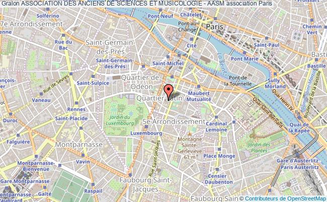 plan association Association Des Anciens De Sciences Et Musicologie - Aasm Paris