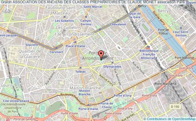 plan association Association Des Anciens Des Classes Preparatoires De Claude Monet Paris