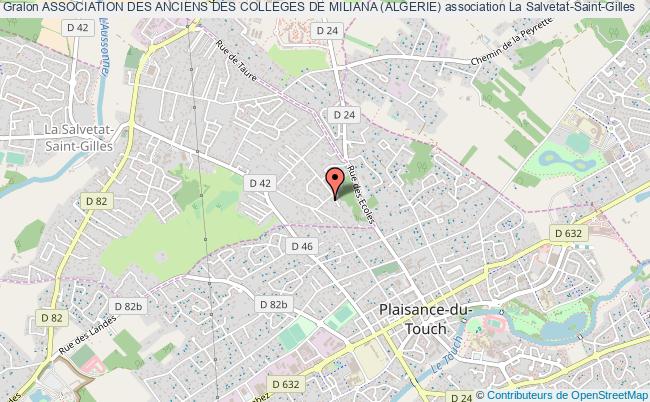 plan association Association Des Anciens Des Colleges De Miliana (algerie) La Salvetat-Saint-Gilles