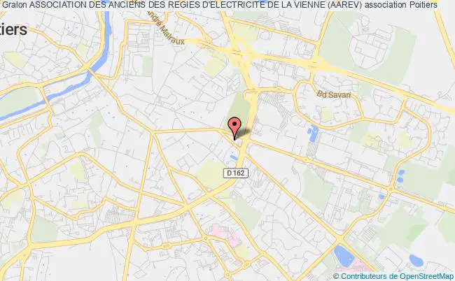 plan association Association Des Anciens Des Regies D'electricite De La Vienne (aarev) Poitiers