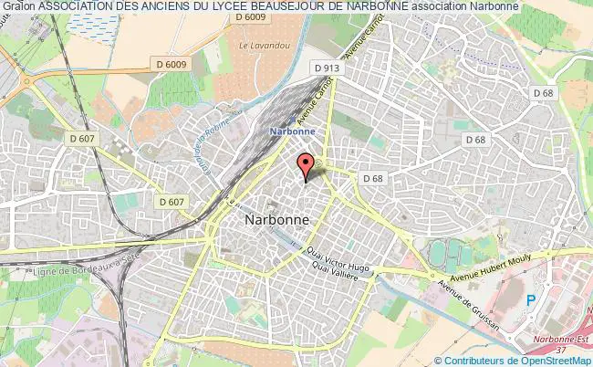 plan association Association Des Anciens Du Lycee Beausejour De Narbonne Narbonne