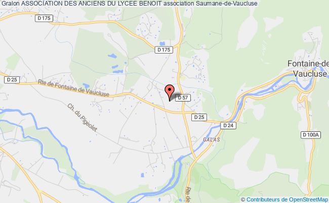 plan association Association Des Anciens Du Lycee Benoit Saumane-de-Vaucluse